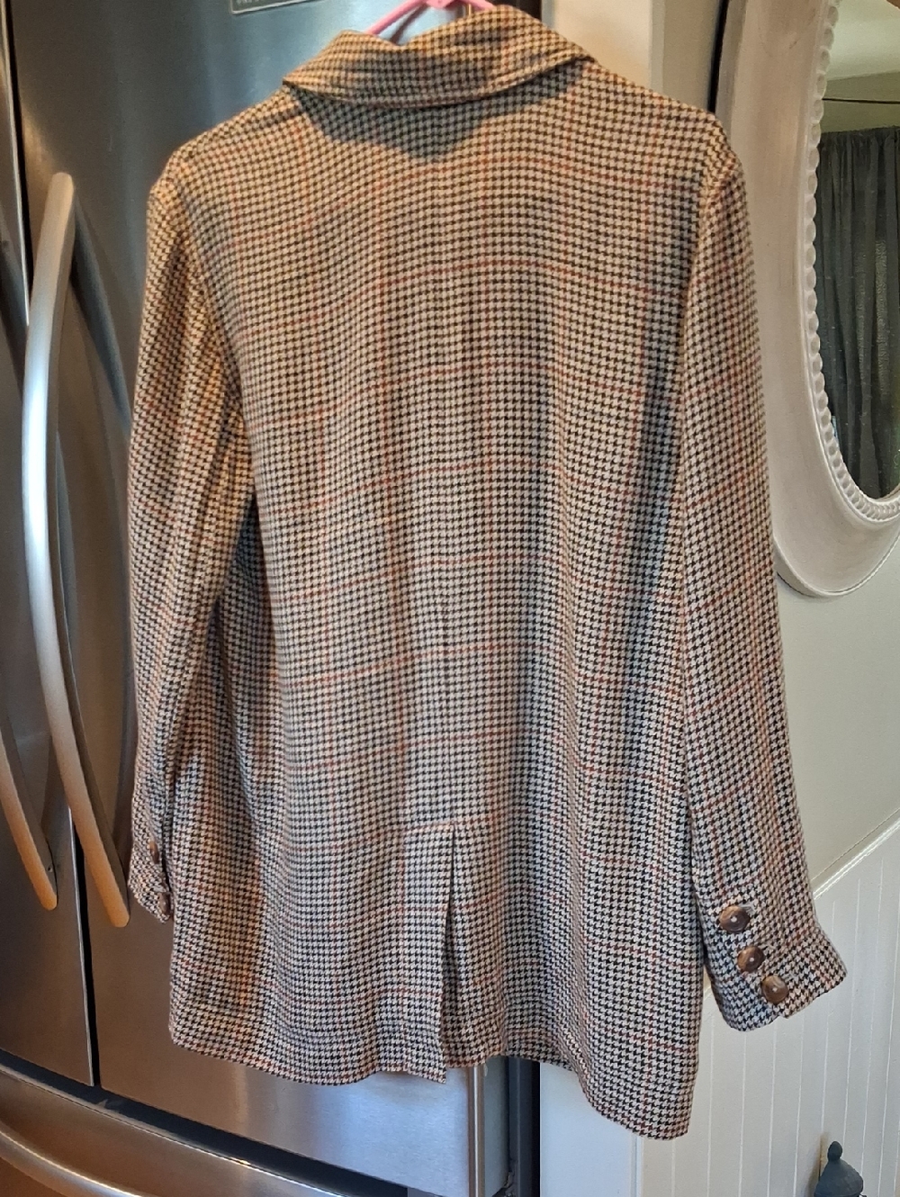 Free People Brown Houndstooth Blazer - Picture 3 of 6